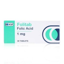 FOLITAB 1MG TAB 30'S