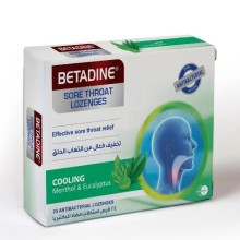 BETADINE SORETHROAT LOZ MENTHOL& EUCALYPTUS 24'S