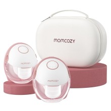Momcozy Hands-Free M6 Breast Pumps (Double) Maroon