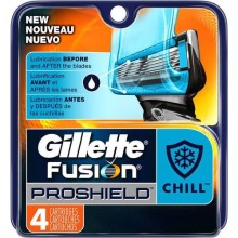 GILLETTE FUSION PROSHILED CHILL CARTRIDGE 4*10'S G...