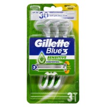 GILLETTE BLUE3 SENSITIVE RAZOR 3'S