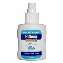 Higeen Hand Sanitizer  Spray Blue Flowers 100Ml