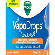 VICKS ORANGE MENTHOL  LOZENGES 16'S