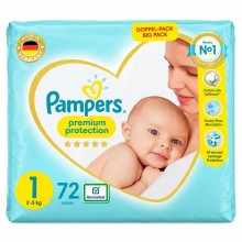 PAMPERS PREMIUM CARE DIAPERS S1 72'S