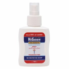 Higeen Hand Sanitizer  Spray Fragrance Free 100Ml
