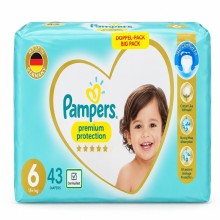 PAMPERS PREMIUM CARE DIAPERS S6 43'S