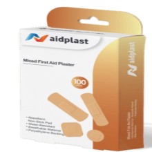 AIDPLAST MIXED FIRST AID PLASTER 100'S V845