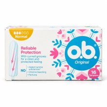 J&J O.B ORGINAL NORMAL TAMPONS 16'S