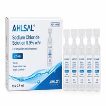AHLSAL SODIUM CHLORIDE SOLUTION 2.5ML 10'S (24656)