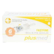 PLUSMED 6 MM INSULIN PEN NEEDLES 31G 100/PKT