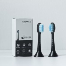 Ivismile Electric Tooth Brush Head Black 2  Heads