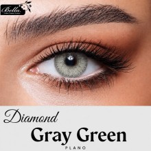 BELLA DIAMOND LENSES GRAY GREEN PLANO
