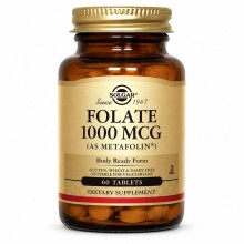 SOLGAR FOLATE 1000 MCG 60'S TAB.