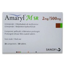 AMARYL M SR 2 MG/500 30'S