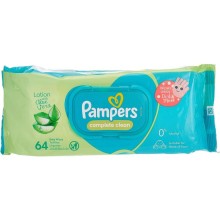 PAMPERS BABY WIPES ALOE VERA 64 PCS