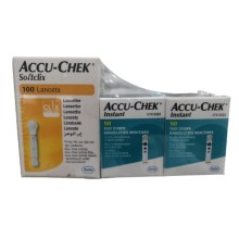 ACCU-CHEK 2 INSTANT STRIPS 100S + (SOFTCLIX LANCET...