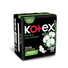 Kotex Natural Maxi Super Cotton 26'S