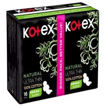 Kotex Natural Ultra Thin Super 16'S