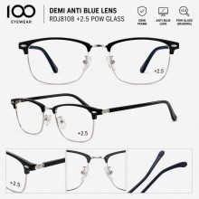 100 EYEWEAR DEMI ANTI BLUE LENS RDJ8108 +2.5 POW G...
