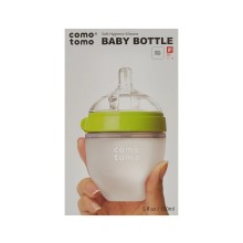 Comotomo Soft Hygienic Silicon Baby Bottle Green&W...