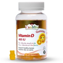 Canvita  Adults & Kids Vitamin D 400 Gummies  60'S