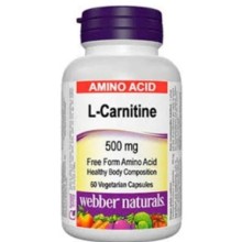 WEB.NATURE L CARNITINE 500MG CAP 60'S