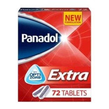 PANADOL EXTRA OPTIZORB TAB 72'S