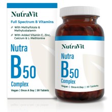 NUTRAVIT NUTRA B50 COMPLEX TABS - 30'S