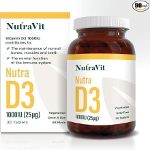 Nutravit Nutra D3 1000Iu 25Mcg Tabs - 90'S