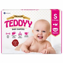 TEDDYY BABY DIAPERS PREMIUM SMALL 48'S