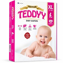 TEDDYY BABY DIAPERS PREMIUM  X LARGE 30'S