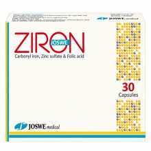 ZIRON 30 CAPSULES CARBONYL ( IRON+ZINC SULPHATE+FO...