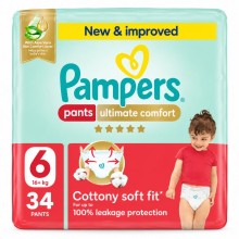 PAMPERS PREMIUM CARE PANTS  S6 34'S
