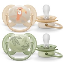 PHILIPS AVENT ULTRA SOFT PACIFIER 0-6M BOY X2   PA...