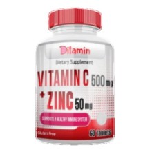 DITAMIN VITAMIN C 500MG + ZINC 50MG TAB 60'S