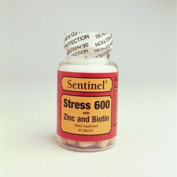 Sentinel Stress 600 Plus Biotin Tab 60'S