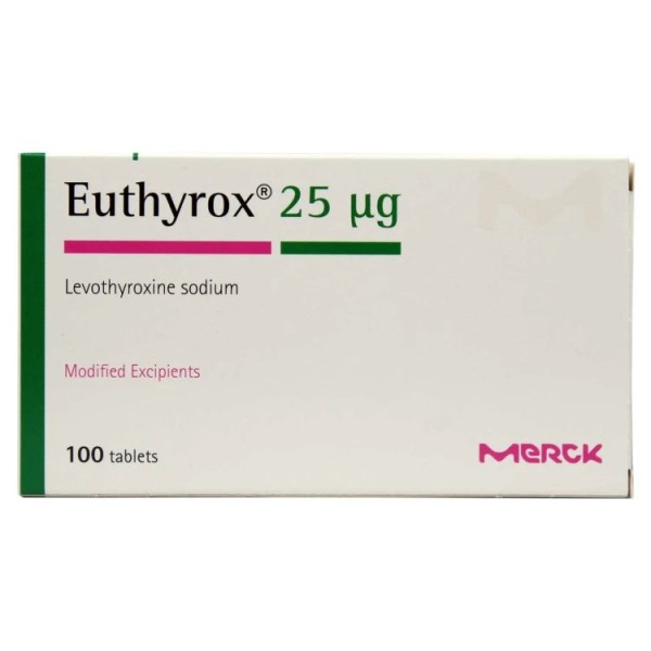 Euthyrox 25Mcg Tab 100`S
