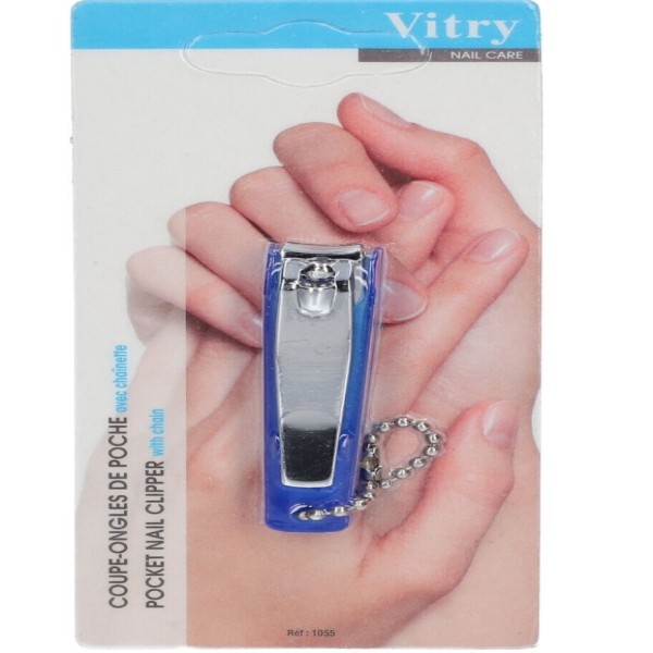 VITRY POCKET NAIL CLIPPER WITH CHAIN 1055