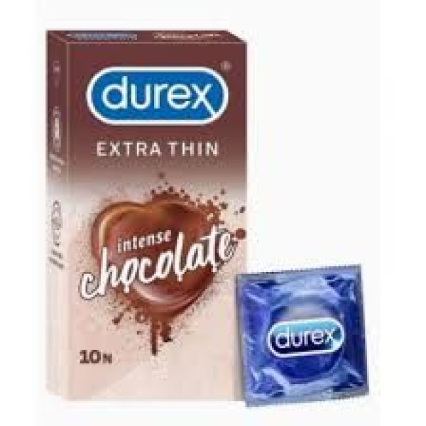Durex Intense Chocolate Ext Thin Condoms 10'S