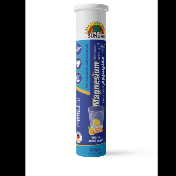 SUNLIFE MAGNESIUM 200MG SUGAR FREE EFF. TAB 20'S