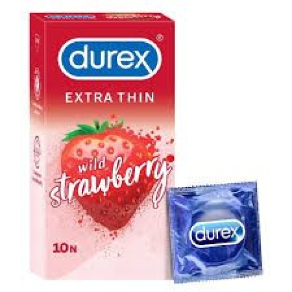 Durex Extra Thin Wild Strawberry 10'S