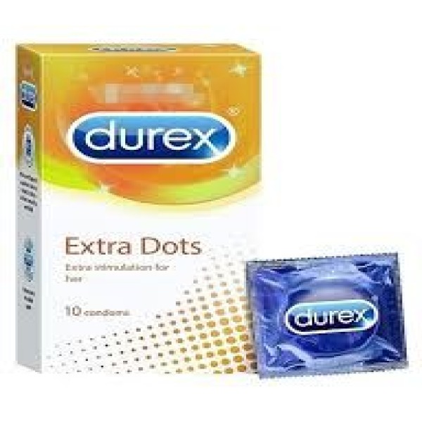 Durex Extra Dots Condoms 10'S