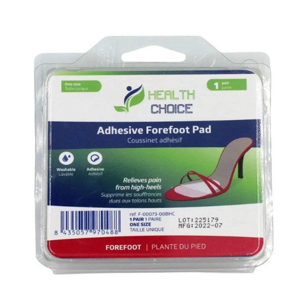 HEALTH WEALTH ADHESIVE FOREFOOT PAD (HEALTH CHOICE)