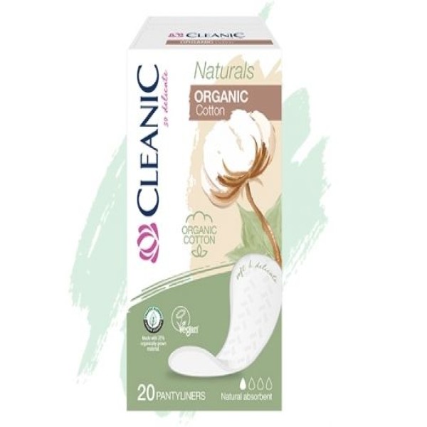 Cleanic Natural Organic Panty Liners  Sanitary Pads 20'S
