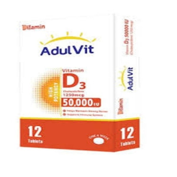 DITAMIN ADULVIT VIT D3 50,000 TABLET 12'S