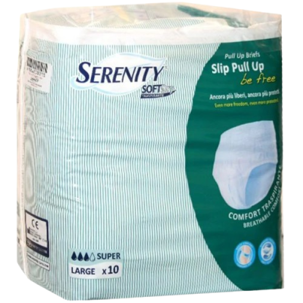 Serenity Diaper Pull Up Sd Super L 10 Pcs