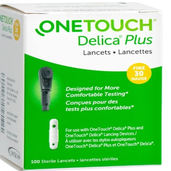 ONE TOUCH DELICA LANCETS 100'S ( PLUS )