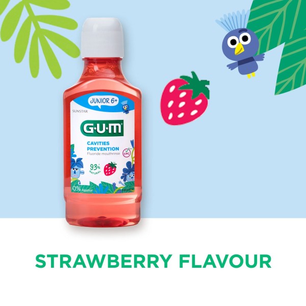 Gum Junior Mouthrinse 6+ M/W 300Ml