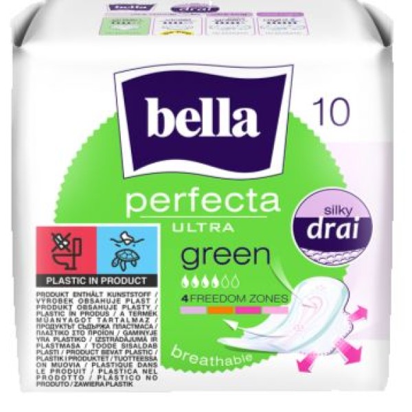 Bella Perfecta Ultra Green Silky Pad 10'S