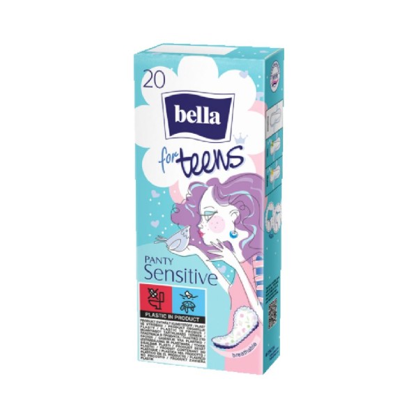 Bella Teens Ultra Sensitive Pantyliners 20'S
